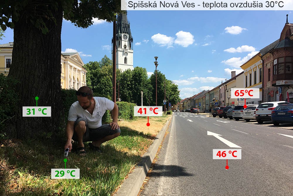 meranie teploty roznych povrchov