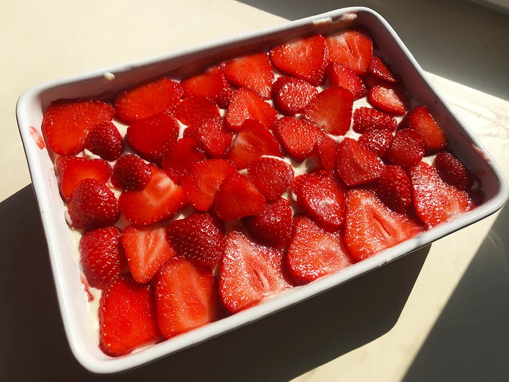 Jahodové tiramisu
