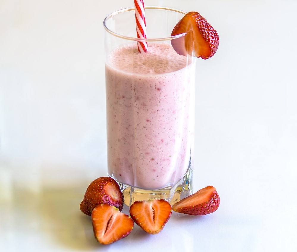 jahodové smoothie